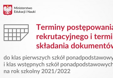 Terminami postępowania rekrutacyjnego ósmoklasistów