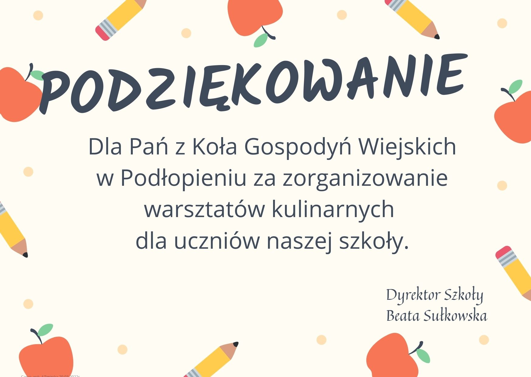 Warsztaty kulinarne z KGW Podłopień