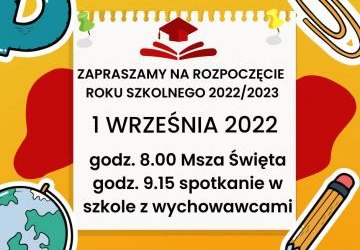 Rozpoczęcie roku szkolnego 2022/2023