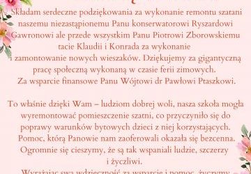 Podziękowania