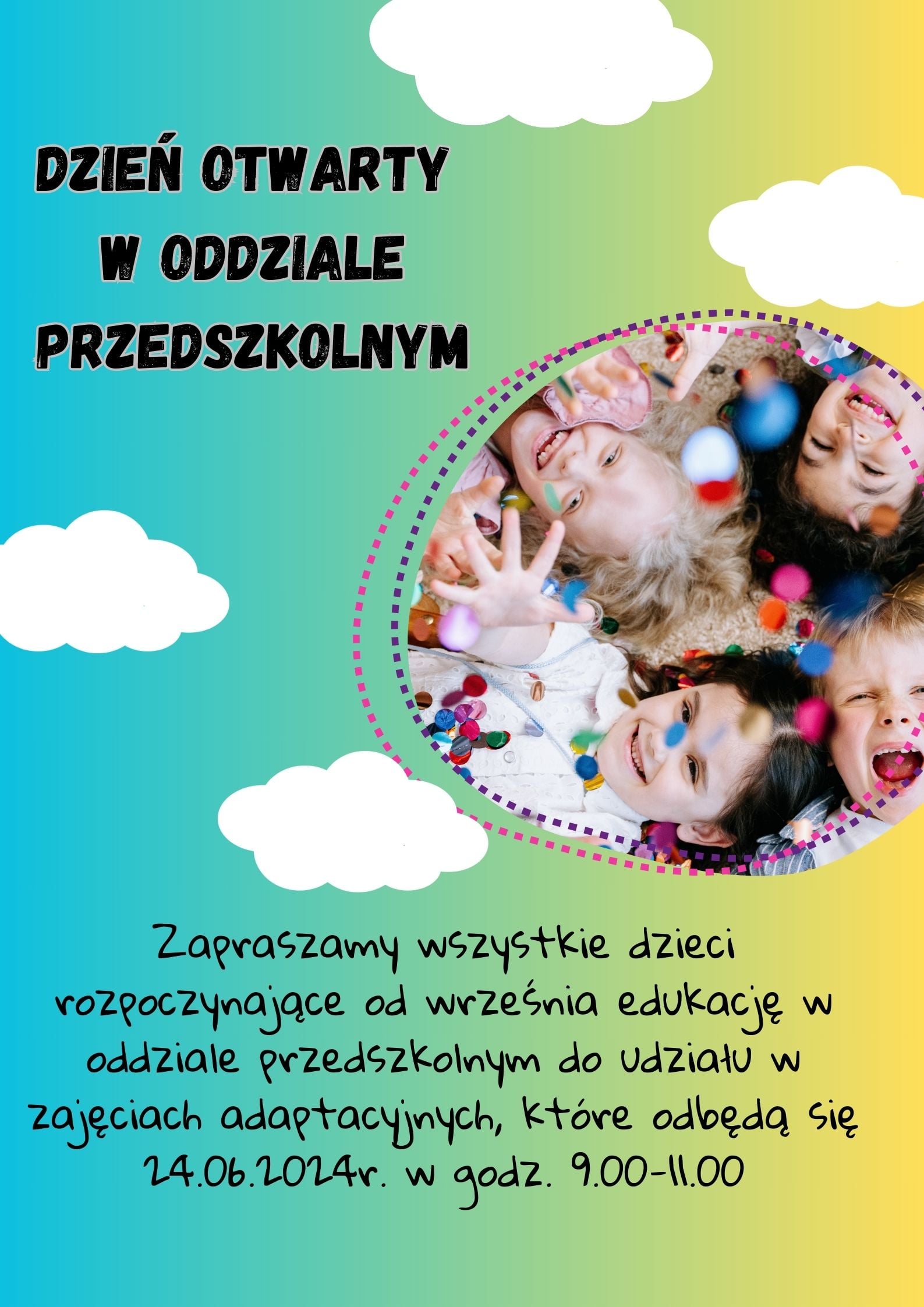 Dzień otwarty w oddziale przedszkolnym