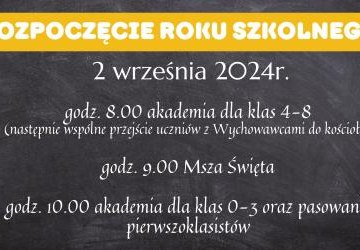 Rozpoczęcie roku szkolnego 2024/2025