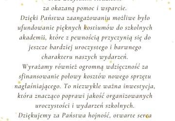 Podziękowania
