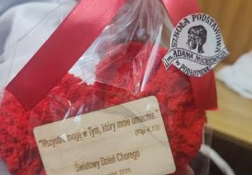 Upominki dla Chorych z okazji Światowego Dnia Chorych.