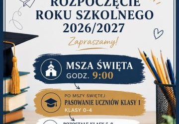 Uroczyste rozpoczęcie roku szkolnego 2026/2027